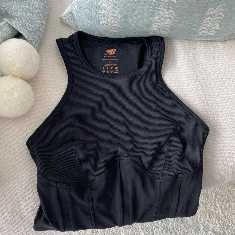 Bandier x New Balance Corset style workout top